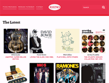 Tablet Screenshot of media.rhino.com